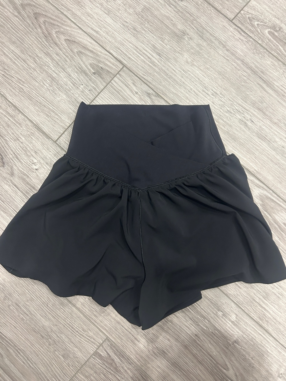 aerie Black Flow Shorts
